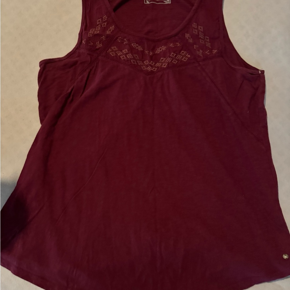Eddie Bauer Burgundy Tank Top